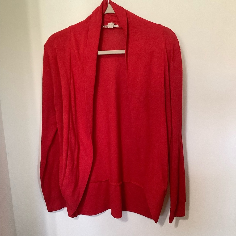 Chic Red Women's Cardigan
